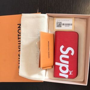 LV/SUPREME FOLIO CASE (iPhone 7)